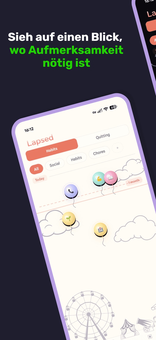 Lapsed app screenshot 1