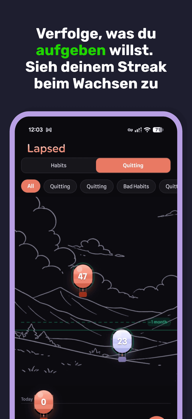 Lapsed app screenshot 4