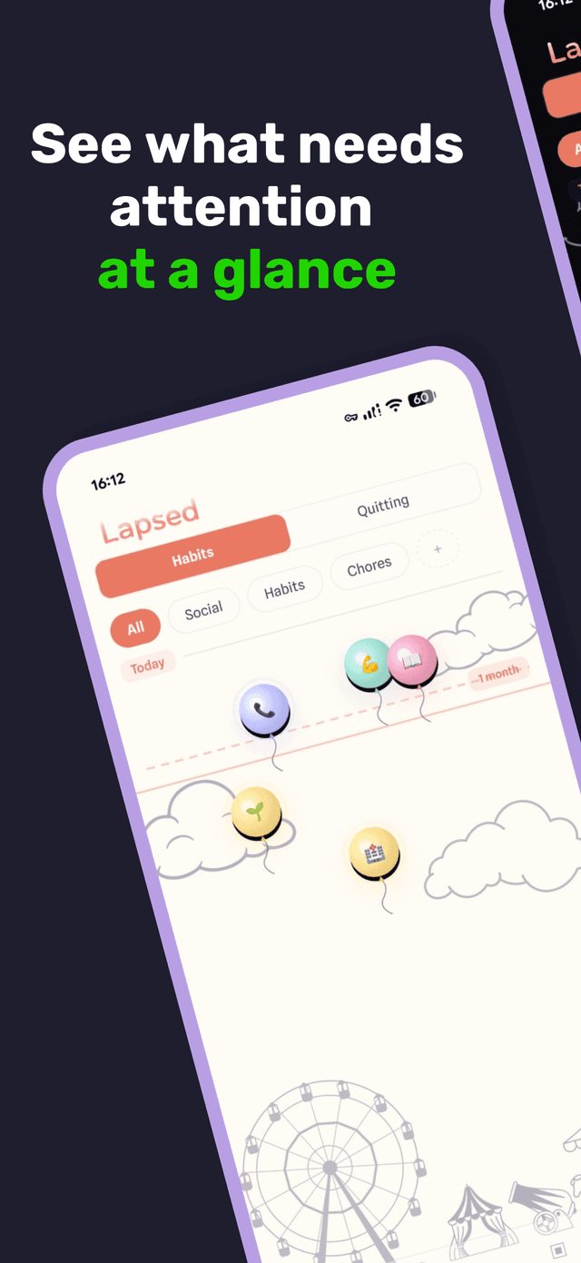 Lapsed app screenshot 1