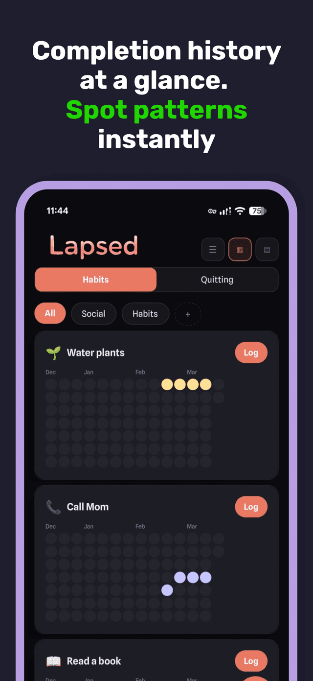 Lapsed app screenshot 6