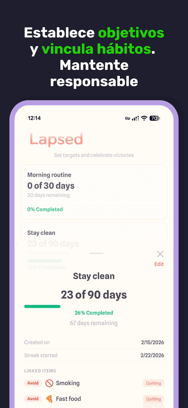 Lapsed app screenshot 7