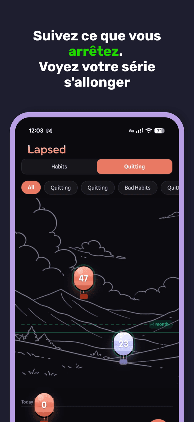 Lapsed app screenshot 4