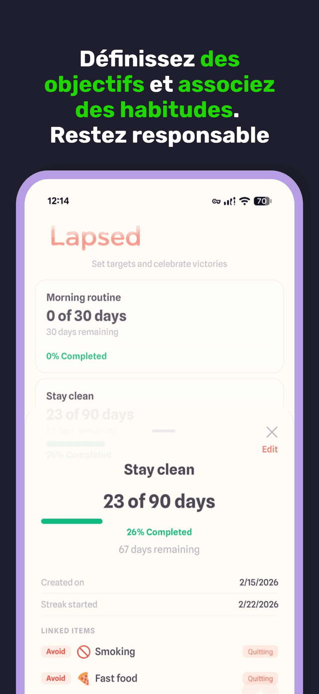 Lapsed app screenshot 7