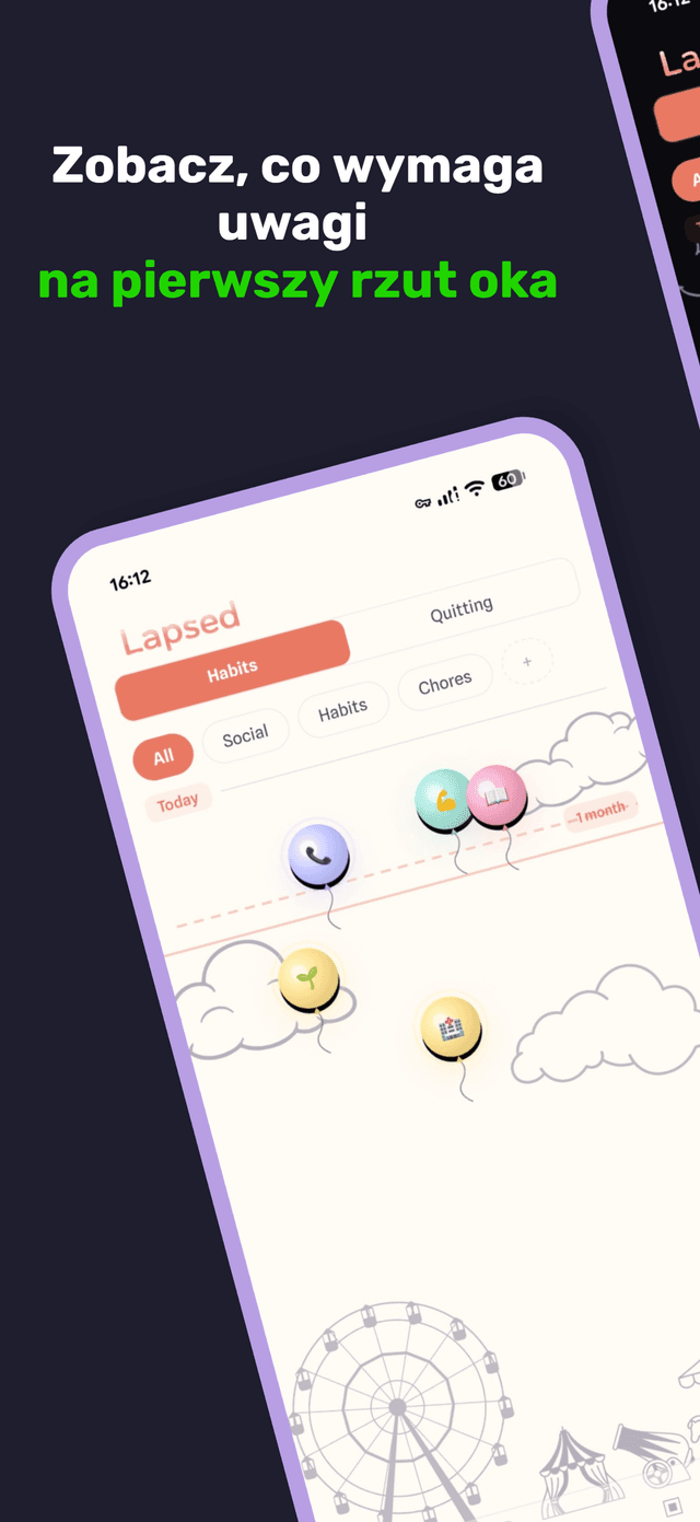 Lapsed app screenshot 1