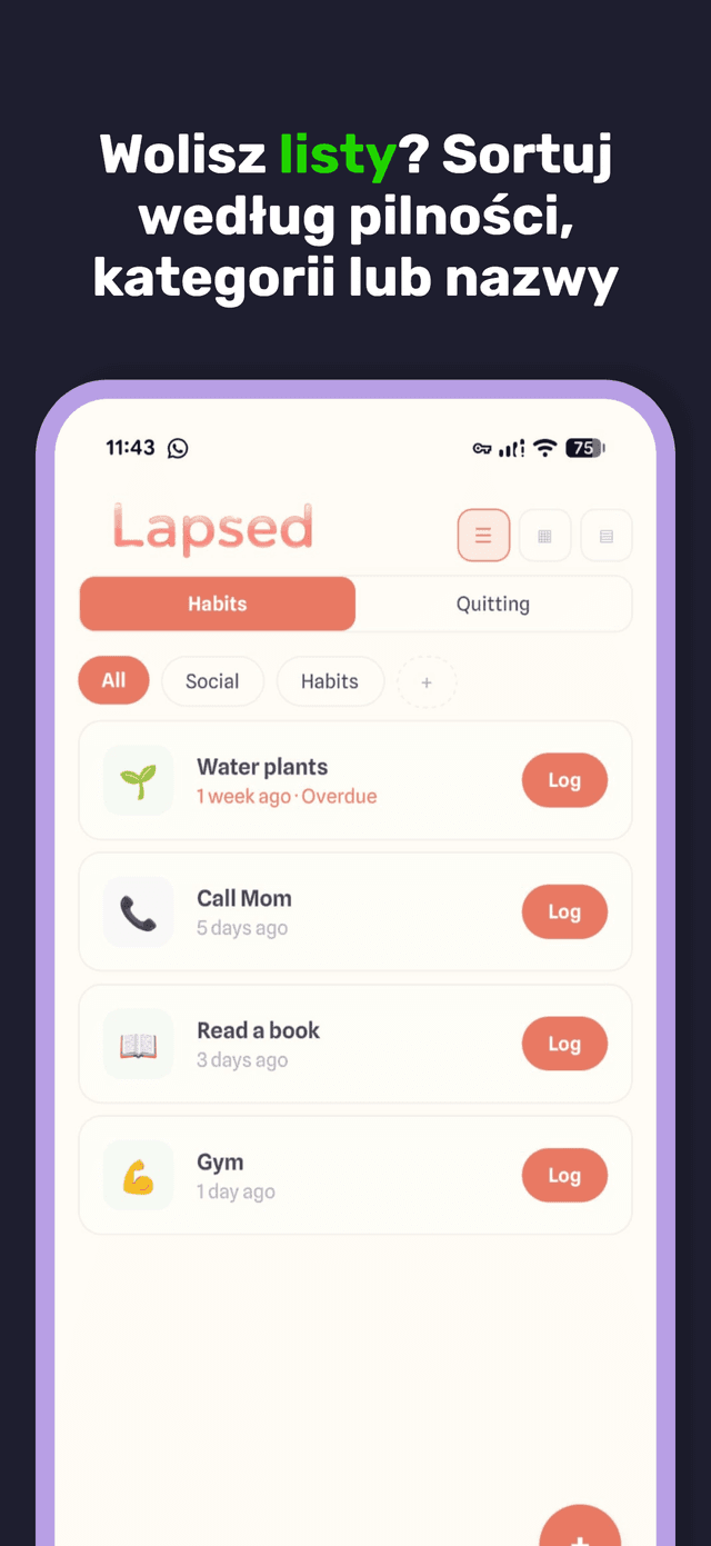 Lapsed app screenshot 5