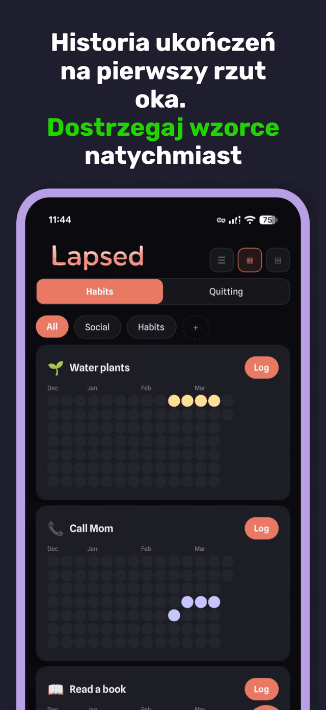 Lapsed app screenshot 6