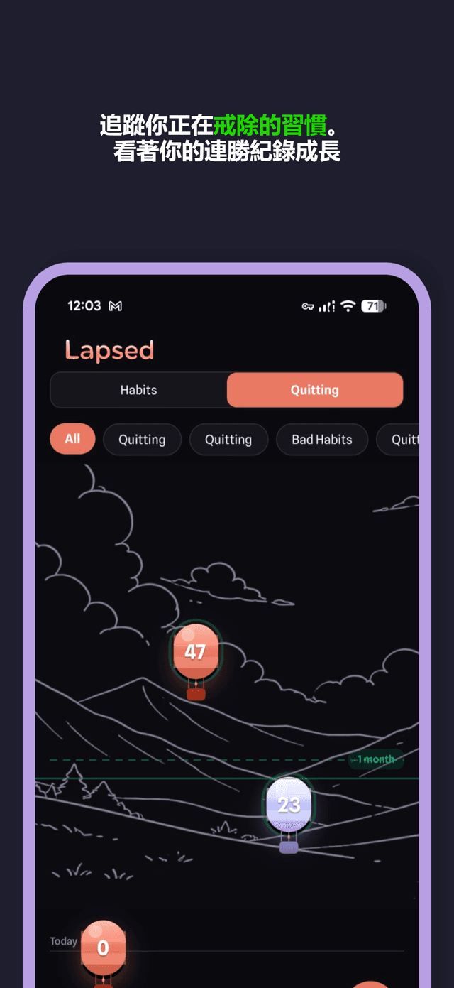 Lapsed app screenshot 4